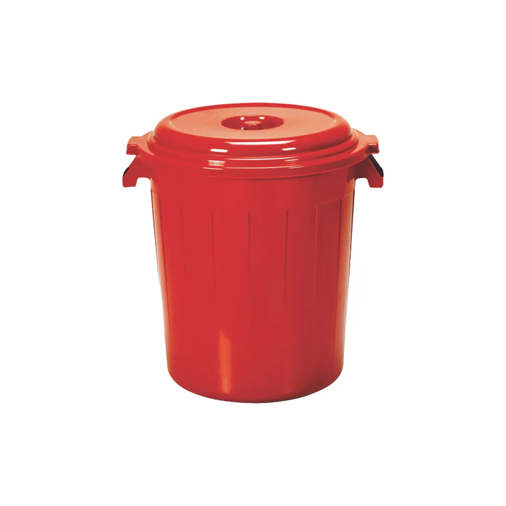 Caneca Plástica Con Tapa 120 Lt