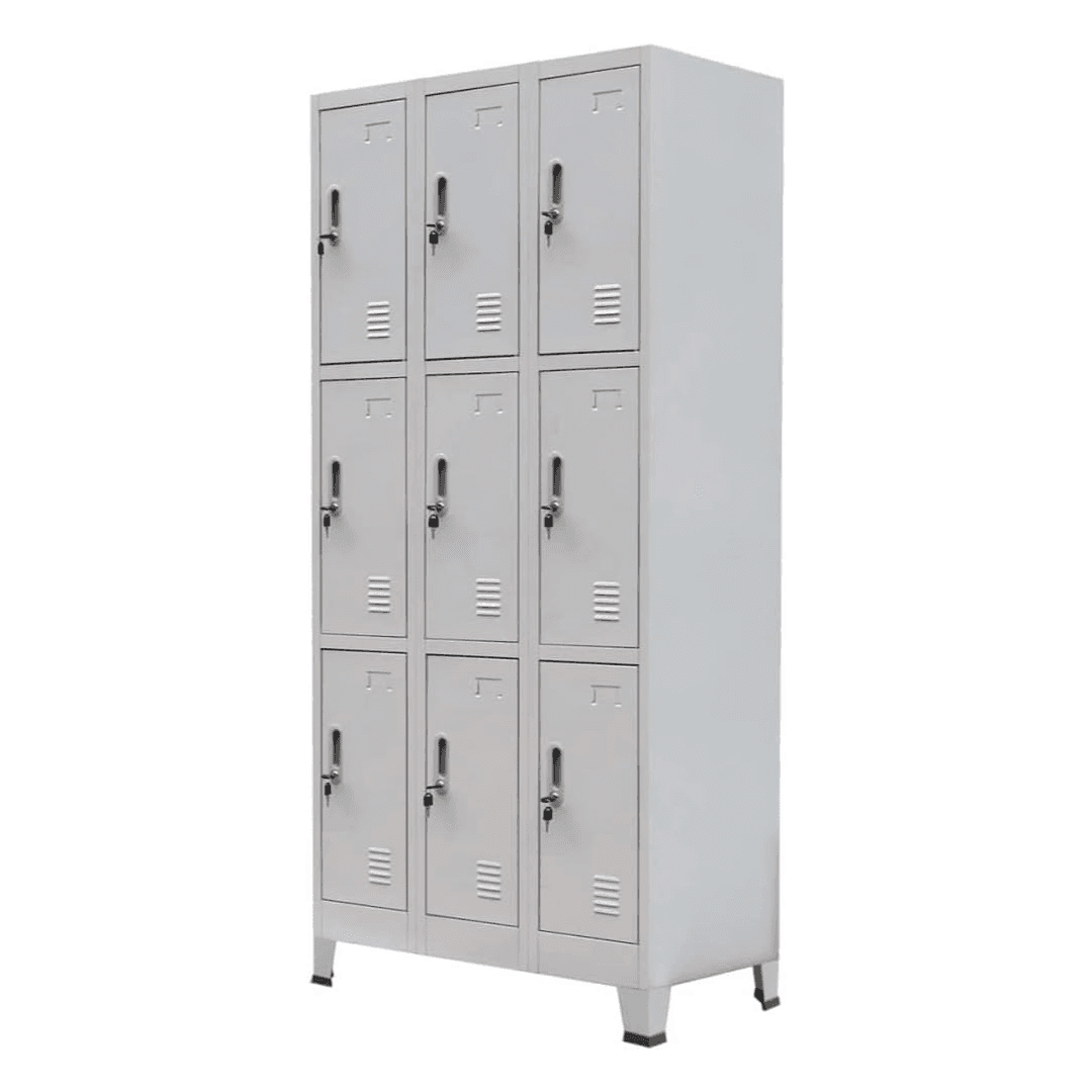 Casilleros De Tres Cuerpos Con Nueve Puertas