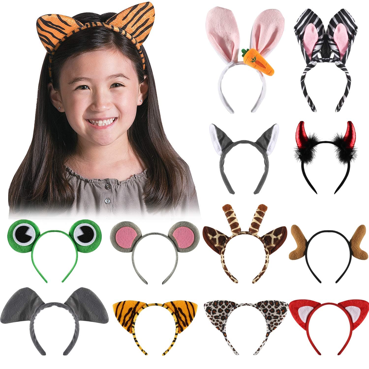 Juego de diademas de animales