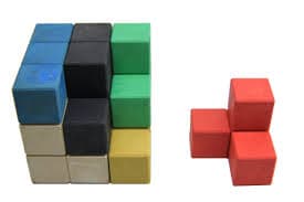Juego cubo soma de 6 x 6 cm