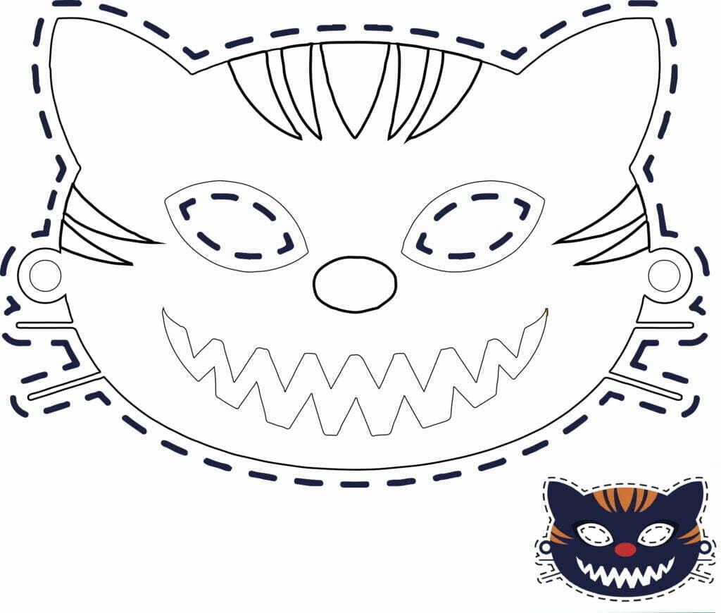 Plantilla Tikariy Antifaz Gato para hacer en casa