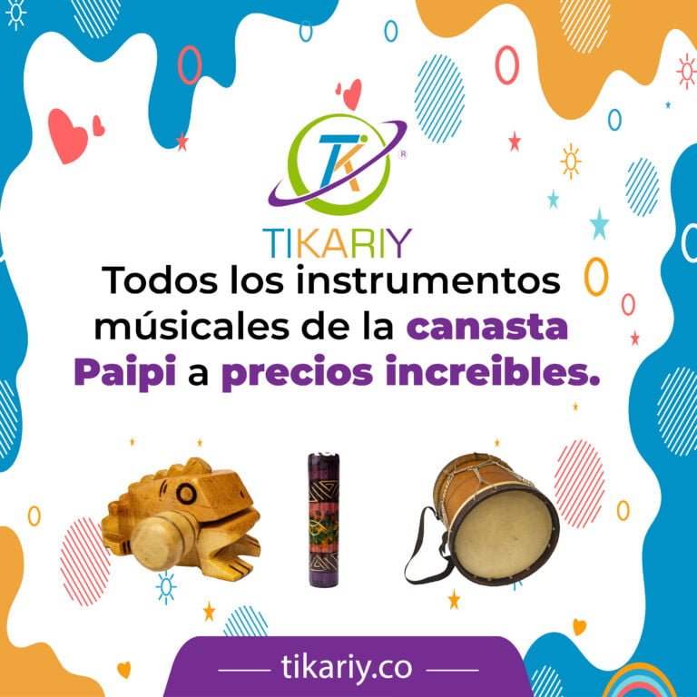 Todos los instrumentos musicales de la canasta Paípi a precios increíbles